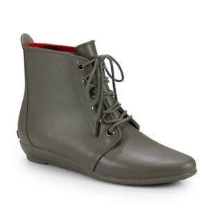 Loeffler Randall Grey Rain Booties Size 9 Rare Out of Production